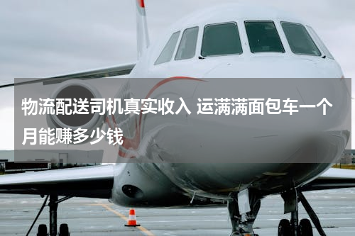 物流配送司机真实收入 运满满面包车一个月能赚多少钱