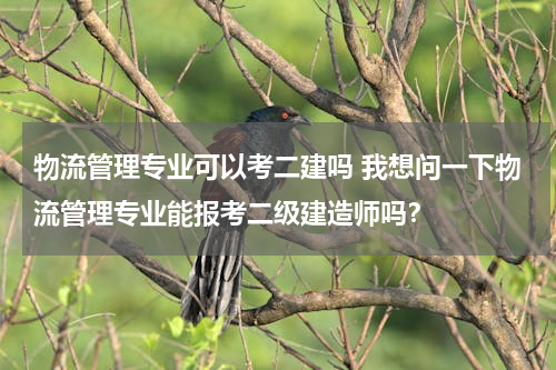 物流管理专业可以考二建吗 我想问一下物流管理专业能报考二级建造师吗？