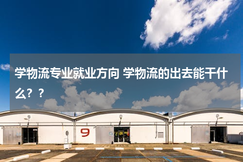 学物流专业就业方向 学物流的出去能干什么？？