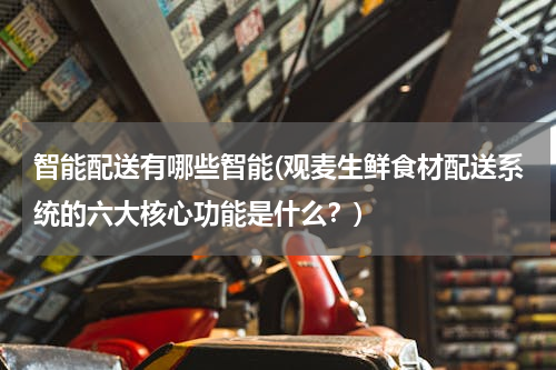 智能配送有哪些智能(观麦生鲜食材配送系统的六大核心功能是什么？)