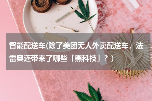 智能配送车(除了美团无人外卖配送车，法雷奥还带来了哪些「黑科技」？)