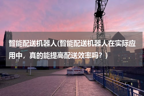 智能配送机器人(智能配送机器人在实际应用中，真的能提高配送效率吗？)