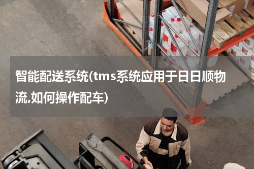 智能配送系统(tms系统应用于日日顺物流,如何操作配车)