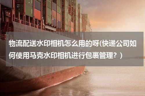 物流配送水印相机怎么用的呀(快递公司如何使用马克水印相机进行包裹管理？)