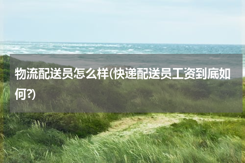 物流配送员怎么样(快递配送员工资到底如何?)