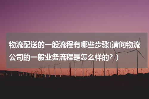 物流配送的一般流程有哪些步骤(请问物流公司的一般业务流程是怎么样的？)