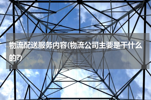 物流配送服务内容(物流公司主要是干什么的?)