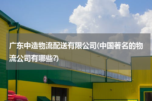 广东中造物流配送有限公司(中国著名的物流公司有哪些?)