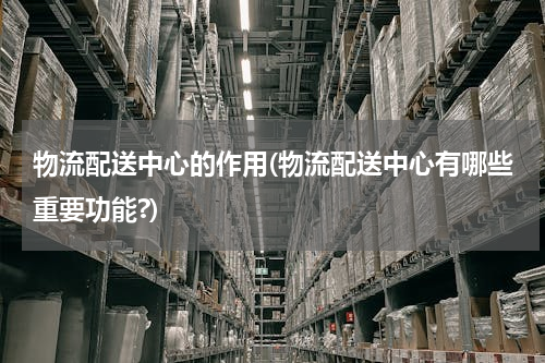 物流配送中心的作用(物流配送中心有哪些重要功能?)