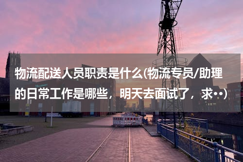 物流配送人员职责是什么(物流专员/助理的日常工作是哪些，明天去面试了，求··)