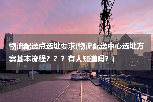 物流配送点选址要求(物流配送中心选址方案基本流程？？？有人知道吗？)