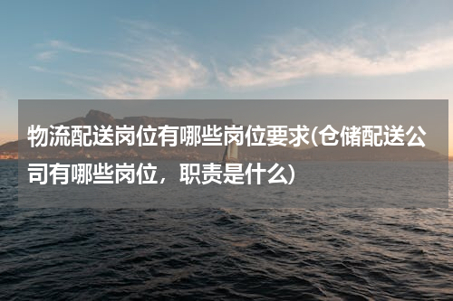 物流配送岗位有哪些岗位要求(仓储配送公司有哪些岗位，职责是什么)