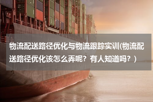 物流配送路径优化与物流跟踪实训(物流配送路径优化该怎么弄呢？有人知道吗？)